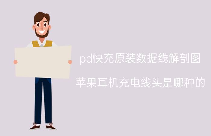 pd快充原装数据线解剖图 苹果耳机充电线头是哪种的？